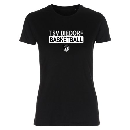 TSV Diedorf Wappen Lady Fitted Shirt schwarz