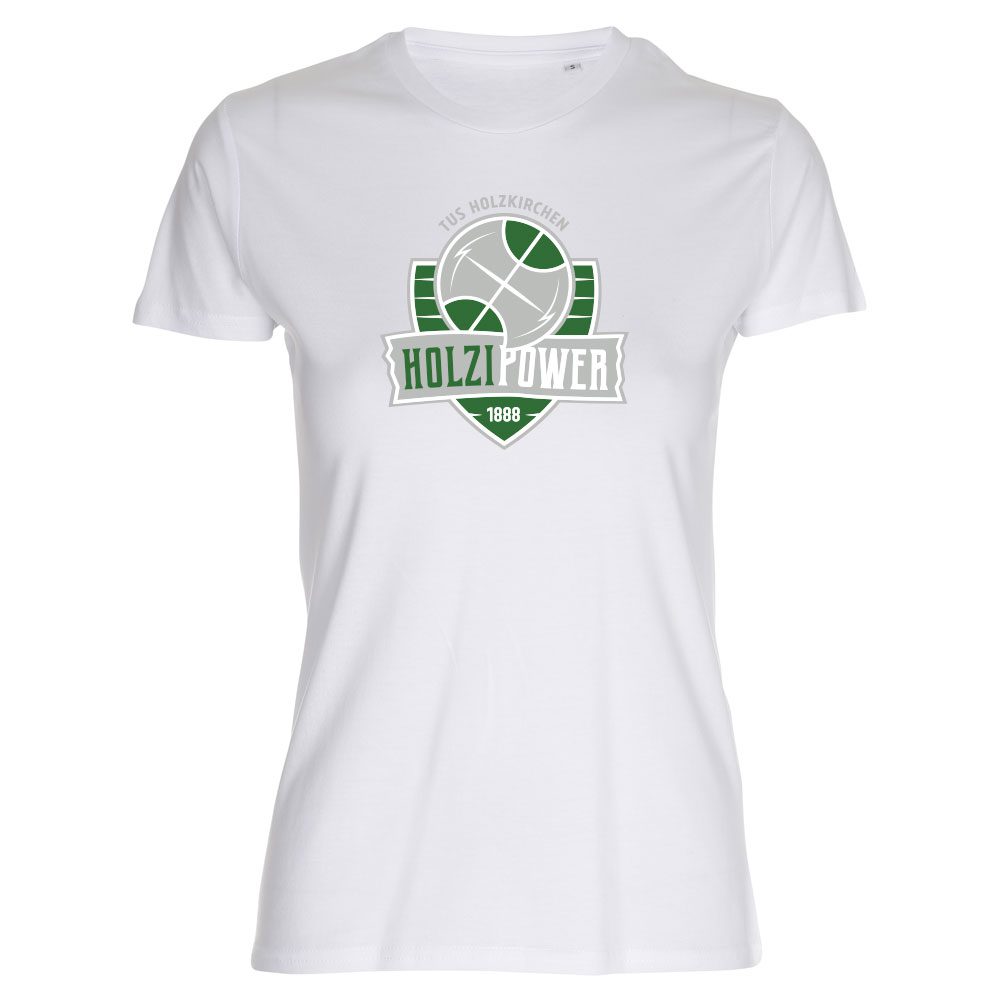 TUS Holzkirchen Holzi Power Basketball Lady Fitted Shirt weiss