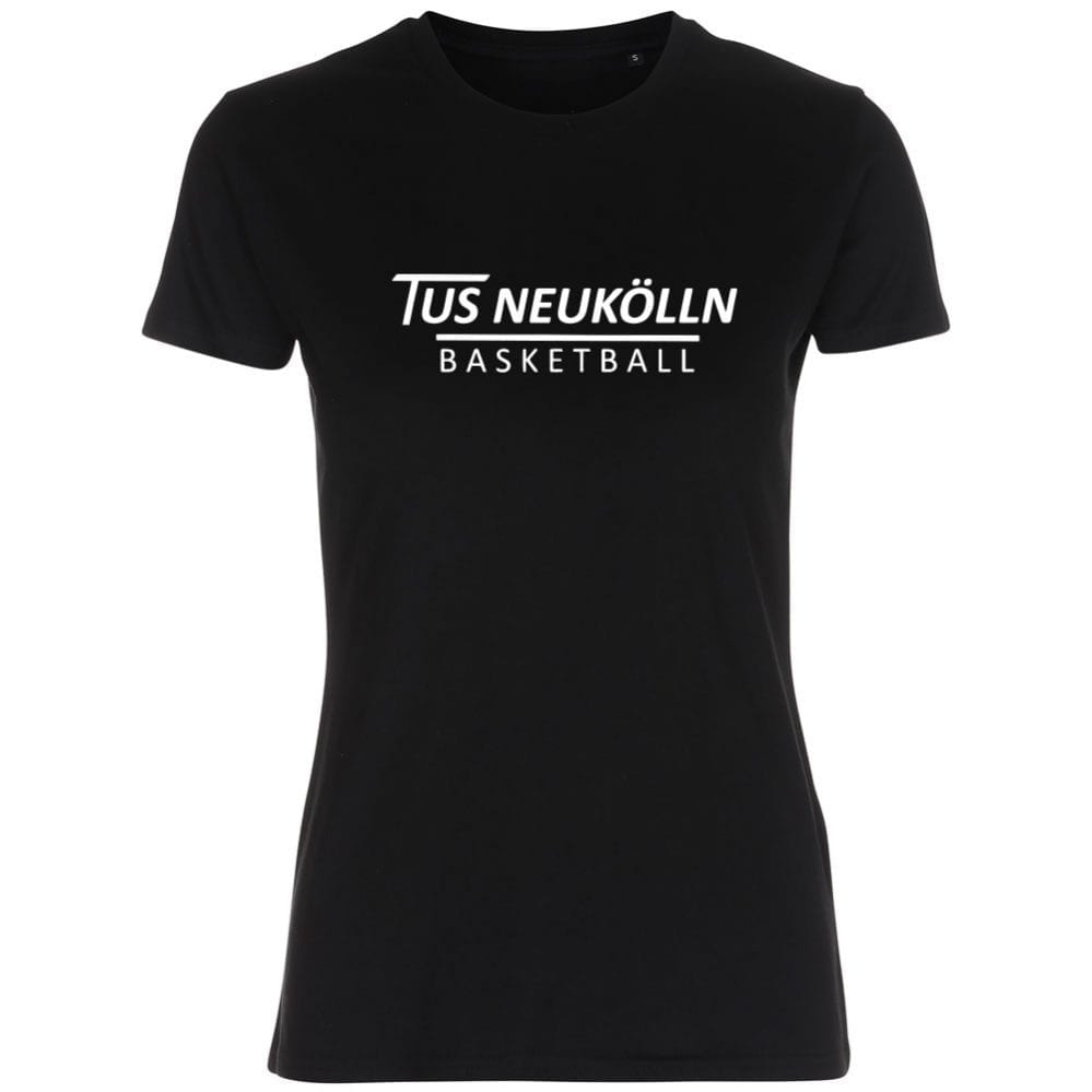 TuS Neukölln Basketball Lady Fitted Shirt schwarz