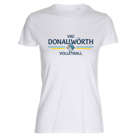 VSC Donauwörth Volleyball Lady Fitted Shirt weiß