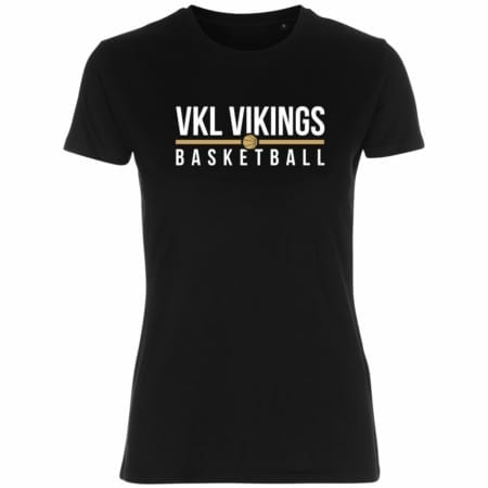 Vikings City Basketball Lady Fitted Shirt schwarz