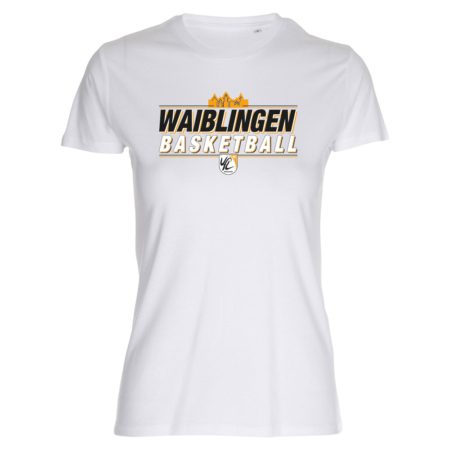 Waiblingen Basketball Lady Fitted Shirt weiß