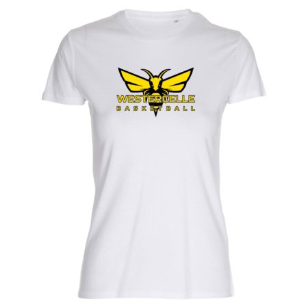 Westercelle Basketball Lady Fitted Shirt weiß