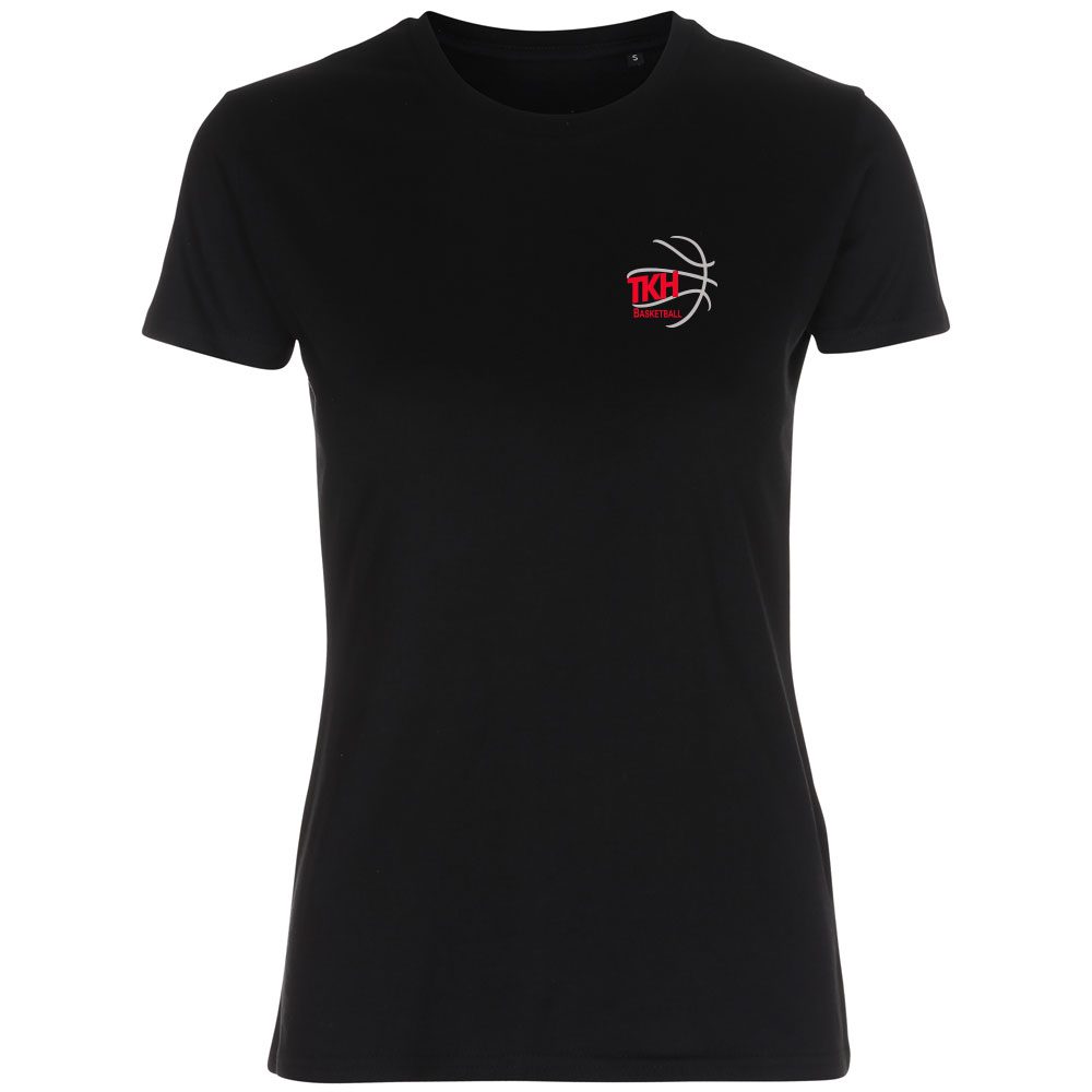 decentTKH Basketball Lady Fitted Shirt schwarz