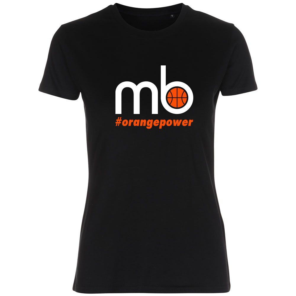 #orangepower Lady Fitted Shirt schwarz