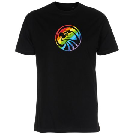 Adler Rainbow T-Shirt schwarz