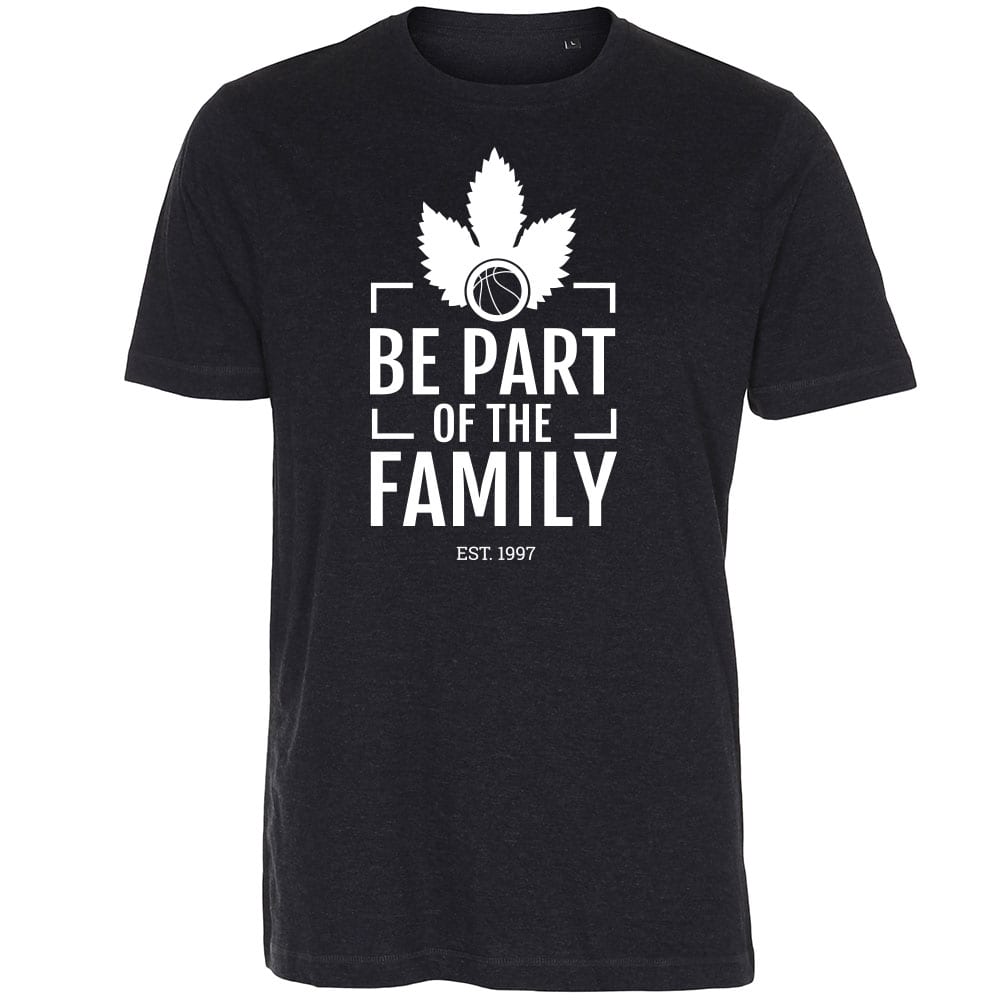 [Be Part] of the Family T-Shirt schwarz meliert