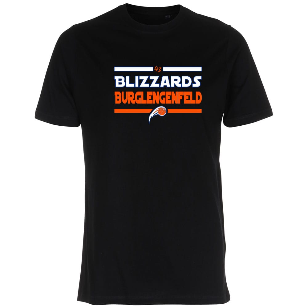 Blizzards Burglengenfeld Basketball T-Shirt schwarz