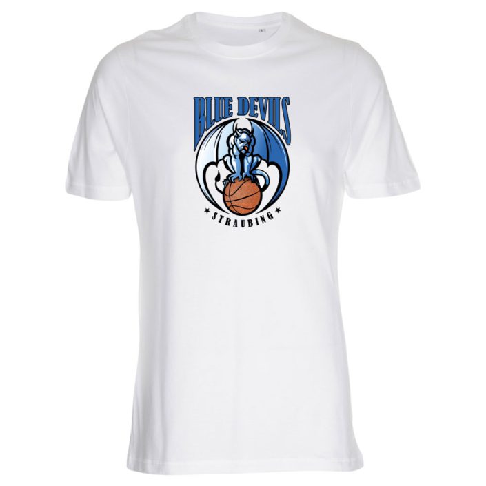 Blue Devils Straubing Basketball T-Shirt weiß