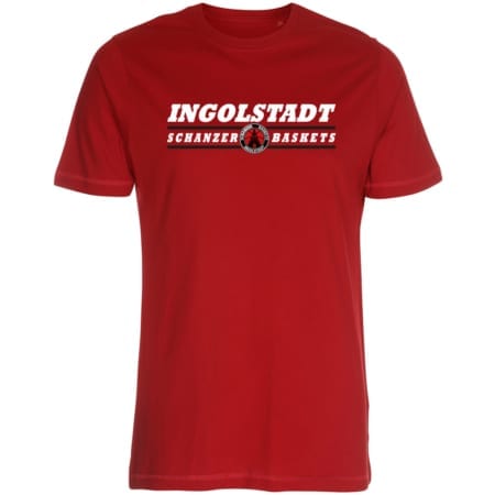 Ingolstadt Schanzer Baskets Basketball T-Shirt rot
