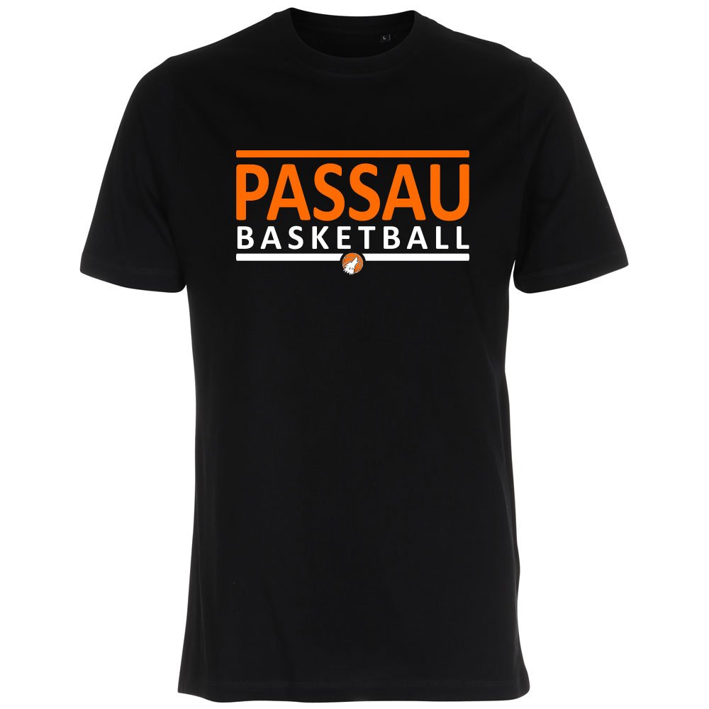 Passau City Basketball T-Shirt schwarz