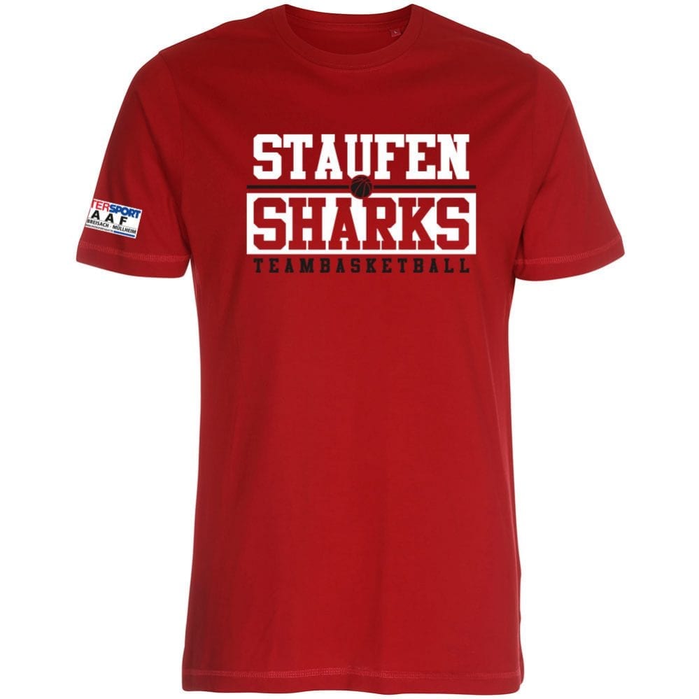 Staufen Sharks Teambasketball T-Shirt rot