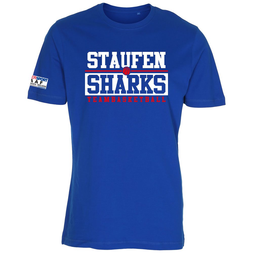 Staufen Sharks Teambasketball T-Shirt royalblau