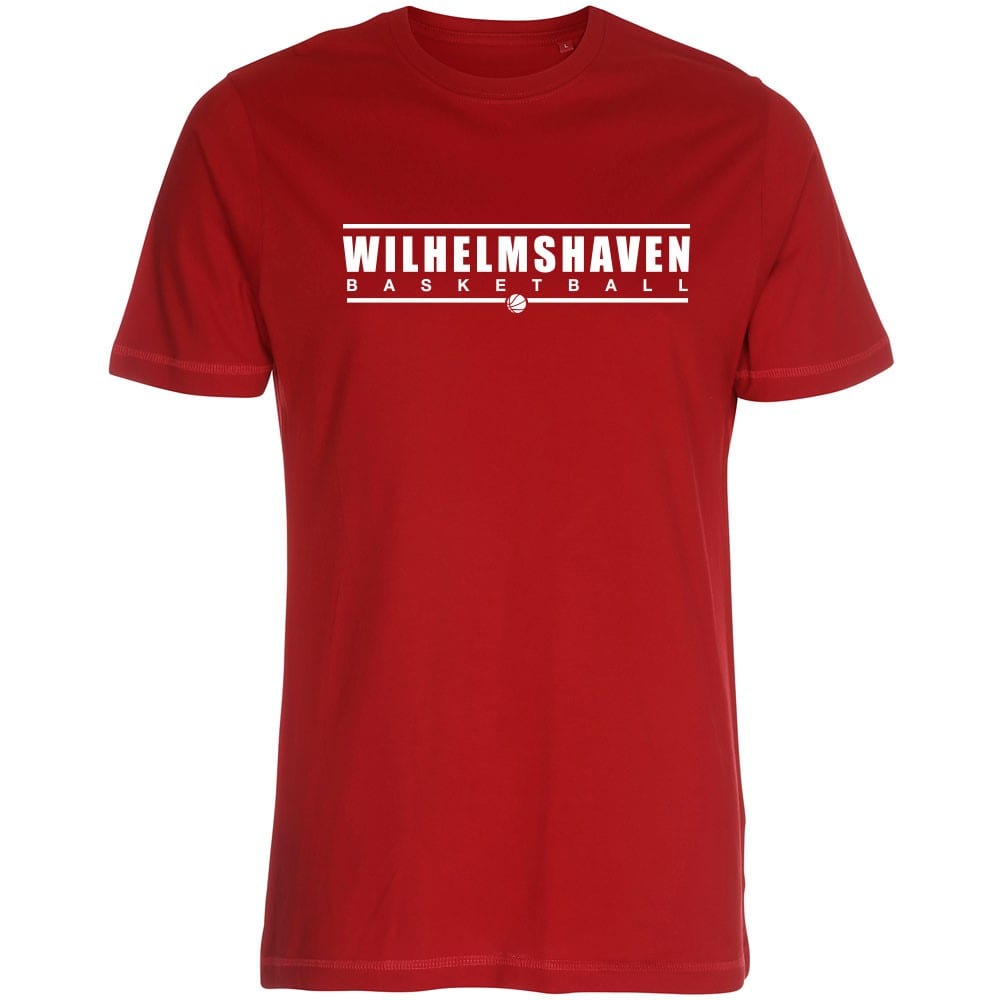 Wilhelmshaven Basketball T-Shirt rot