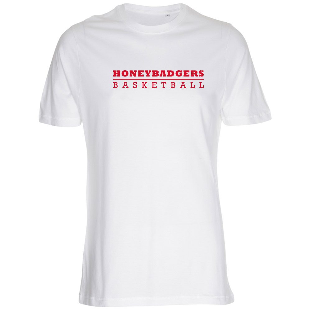 HONEYBADGERS Basketball T-Shirt weiß