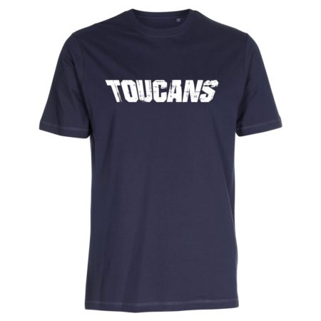 TOUCANS Schriftzug T-Shirt navy