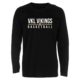 Vikings City Basketball Longsleeve Fashion Tee LS schwarz