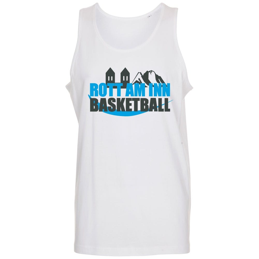 ASV Rott am Inn Basketball, Front, 28cm, hellblau/dunkelgrau | Font: Impact