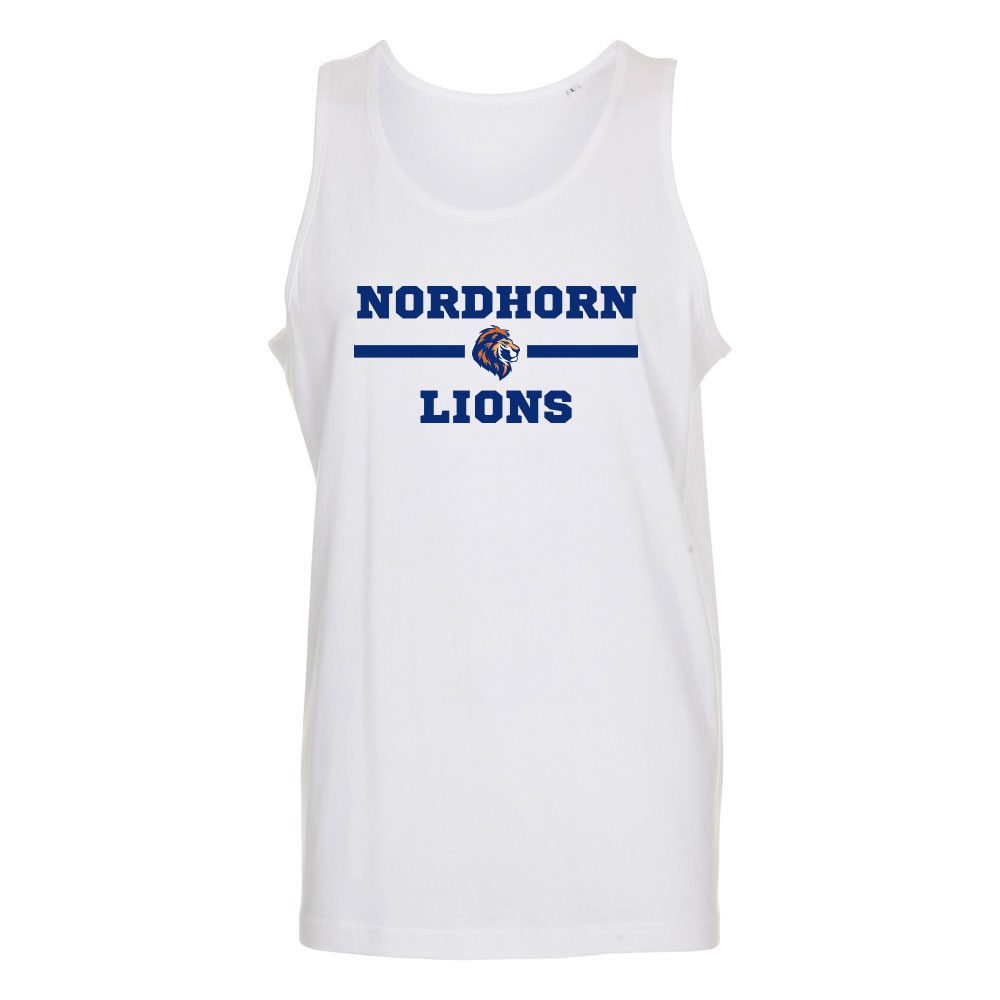 Nordhorn Lions Schriftzug Tanktop Unisex weiß