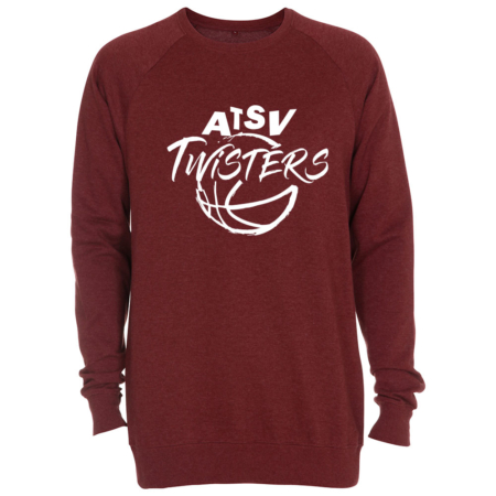 ATSV TWISTERS Crewneck Sweater burgund meliert