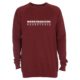HONNEYBADGERS Basketball Crewneck Sweater heather burgund