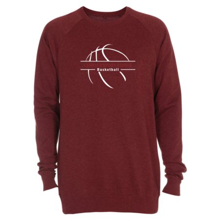 LSV Basketball Crewneck Sweater burgund