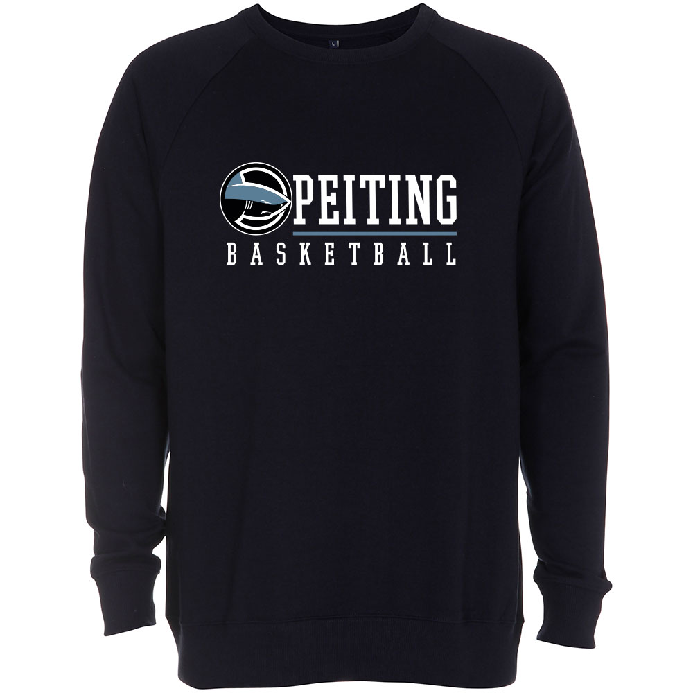 PEITING BASKETBALL Crewneck Sweater blau meliert