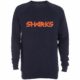 SHARKS Crewneck Sweater blau meliert