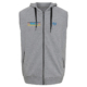 CUBA FOR THREE Sleeveless Sport Zip Hoody grau