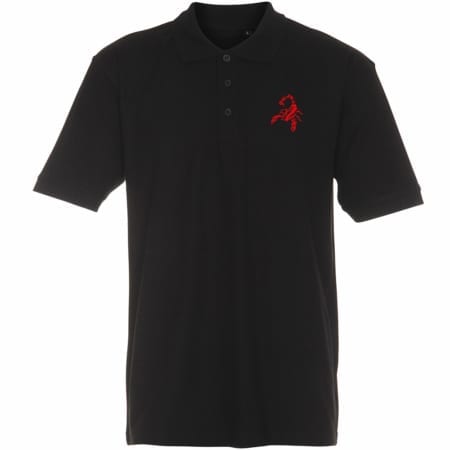 Scorpion Polo Shirt schwarz