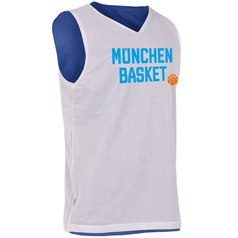 München Basket Reversible Jersey BASIC weiß/bau