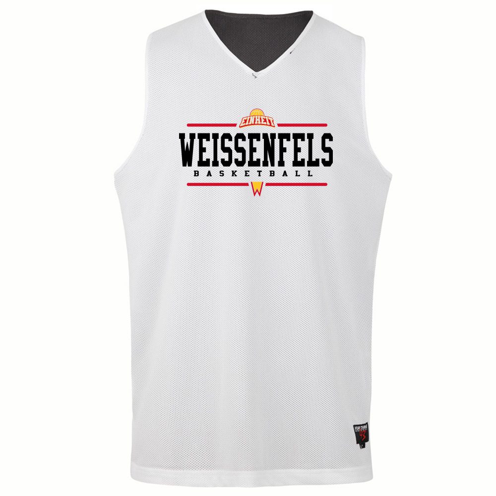 Weissenfels Basketball Reversible Jersey BASIC schwarz/weiß