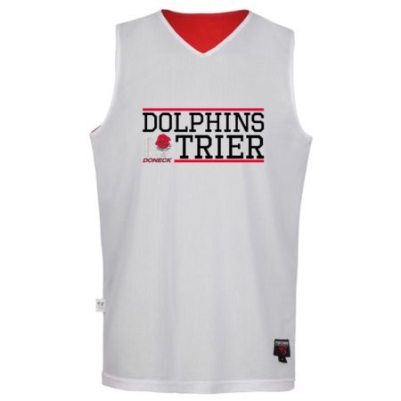 DOLPHINS TRIER Reversible Jersey BASIC rot / weiß