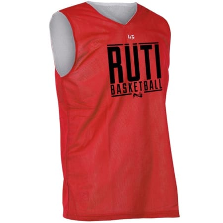 Rüti City Basketball Reversible Jersey BASIC rot/weiß