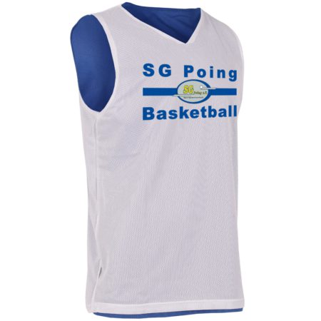 SG Poing Basketball Reversible Jersey BASIC weiß / blau