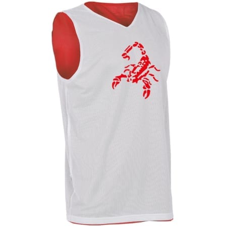 Scorpion Reversible Jersey BASIC weiß/rot