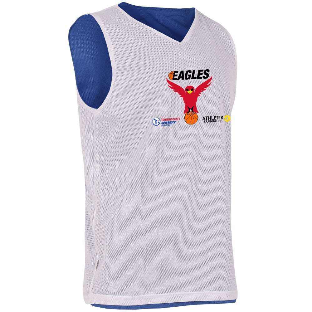 EAGLES Basketball Reversible Jersey BASIC weiß / royalblau