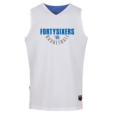 FORTYSIXERS Basketball Reversible Jersey BASIC royalblau / weiß