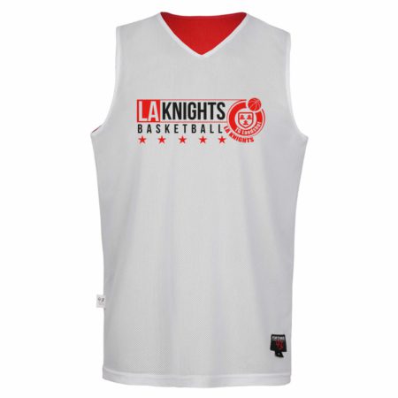 LA KNIGHTS Basketball Reversible Jersey BASIC rot/weiß