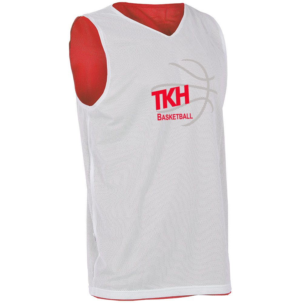TKH Basketball Reversible Jersey BASIC rot/weiß
