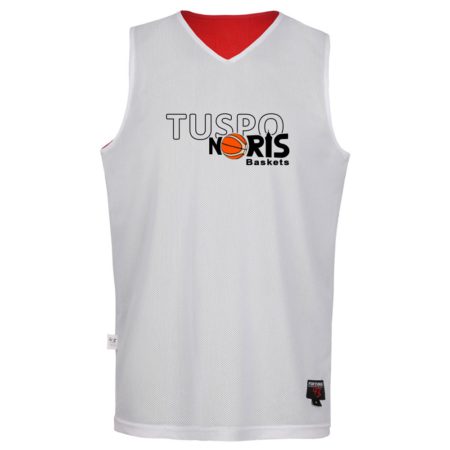 TUSPO Noris Baskets Reversible Jersey BASIC rot/weiß