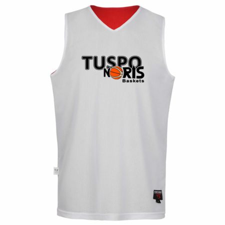 TUSPO Noris Baskets Reversible Jersey BASIC rot/weiß