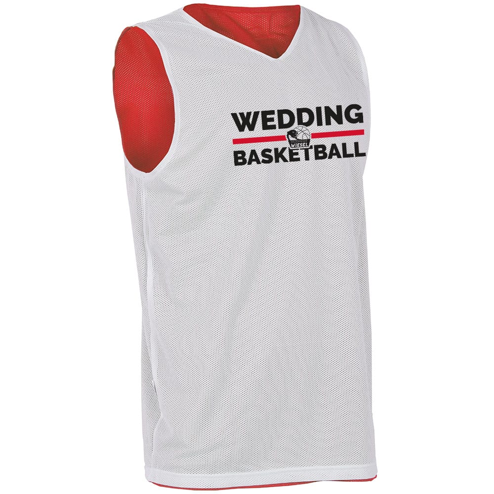 Wedding Basketball Reversible Jersey BASIC rot/weiß