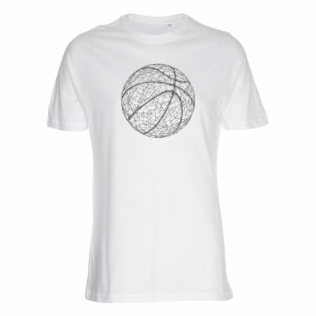 Abstract Basketball T-Shirt weiß