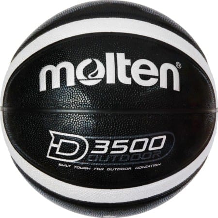 Molten B6D3500-KS Outdoor Basketball schwarz/silber