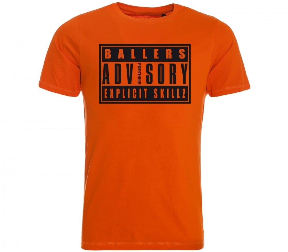 Ballers Advisory Explicit Skillz T-Shirt orange