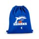 Sharks Basketball Turnbeutel royal
