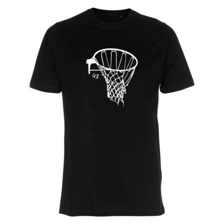 Basketballnetz T-Shirt schwarz
