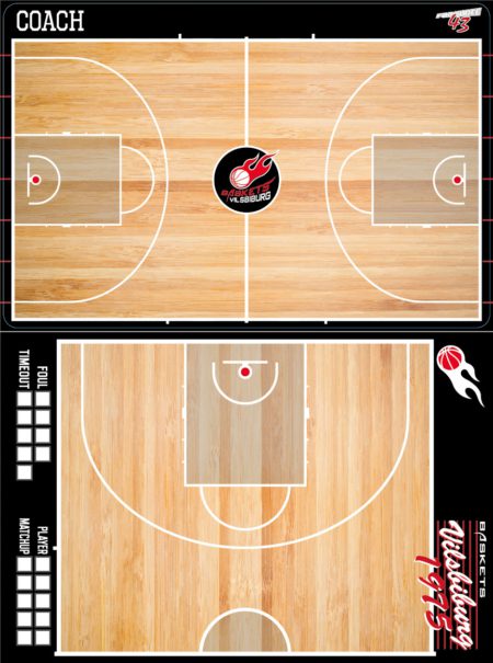 Baskets Vilsbiburg Taktikboard Coachingbrett