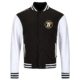 77er TV Lauf College Jacke schwarz/weiß